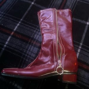 Red boots very cute and comfy